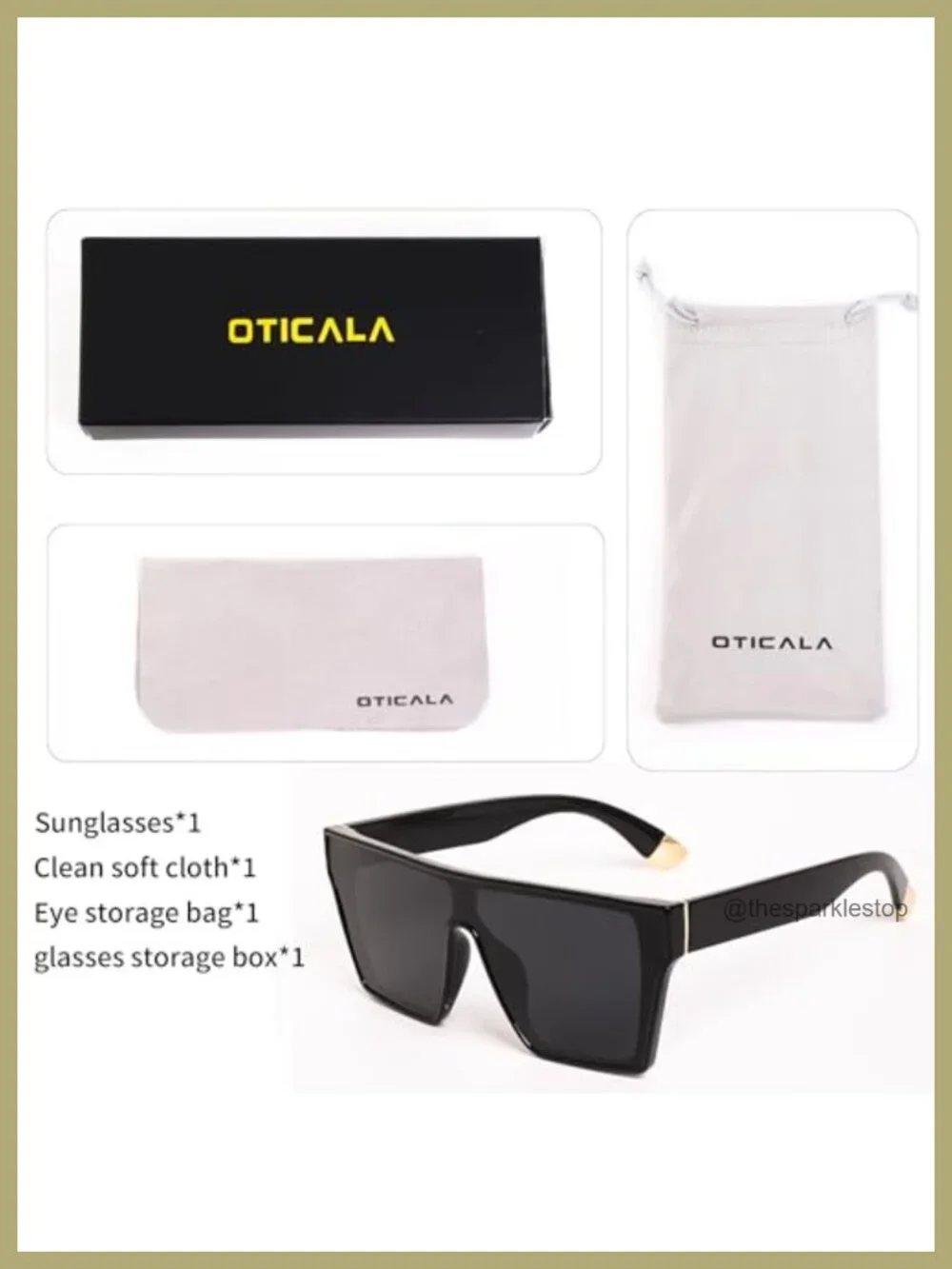 Oversized Polarized Sunglasses TR-90 Frame UV400 Shatterproof Driving Cycling